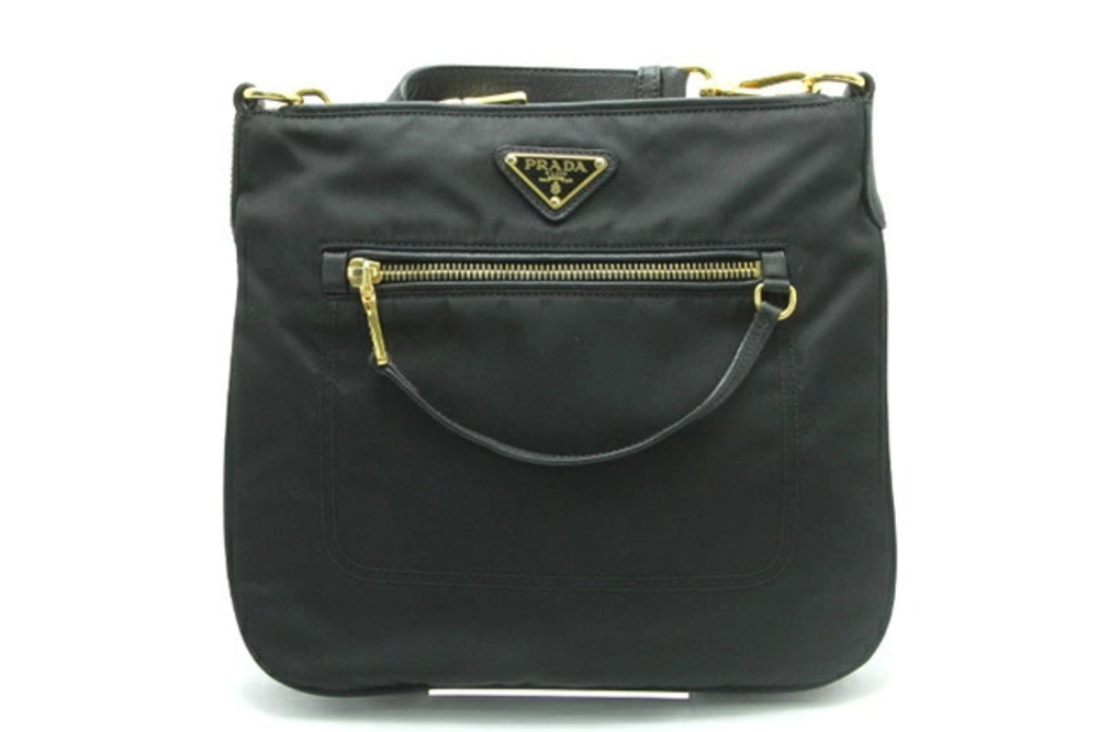 Prada Tessuto Shoulder Bag Black